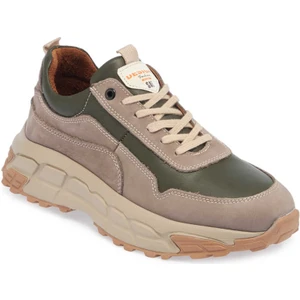 Bej Hakiki Deri Erkek Sneaker - E23S1AY56387-A25