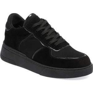 Siyah Hakiki Deri Kadın Sneaker - K23S1AY66903-A01