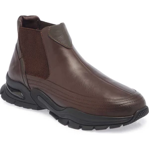 Kahve Hakiki Deri Erkek Casual Bot - E23K1BT56396-A24