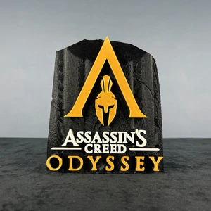 Assassin's Creed Odyssey Siyah Logo Sembol Figür - Koleksiyon İçin Özel Tasarım