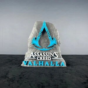 Assassin's Creed Valhalla Logo Figür - Premium Koleksiyon