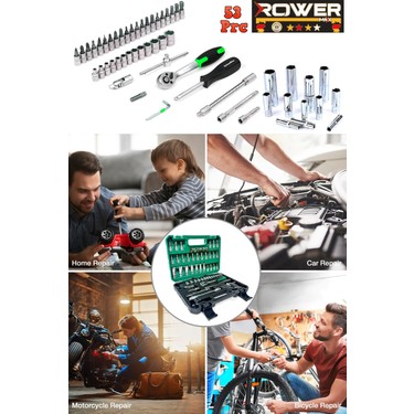 Rowermax Germany Cr-V 65 Parça 53 Lokma Takımı Otomatik Fiyatı