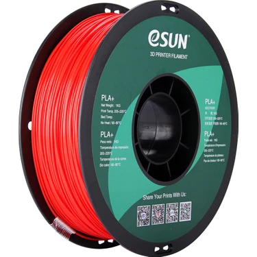 eSUN 1,75 mm PLA Plus (PLA+) Kırmızı Filament (1