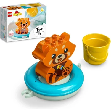 LEGO DUPLO® İlk Banyo Zamanı Eğlencesi: Yüzen Kırmızı Panda 10964 Yapım Oyuncağı (5