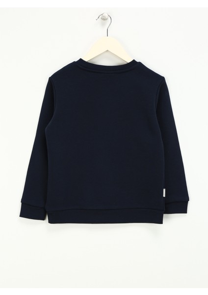 Kabartma Erkek Çocuk Lacivert Sweatshırt HRBTXT300 Haribo Çocuk Sweatshirt modelleri