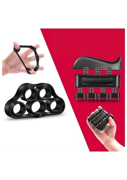 Buffer® 5 Parça El, Kol ve Parmak Egzersiz Spor Aletleri Seti Fitness Takımı