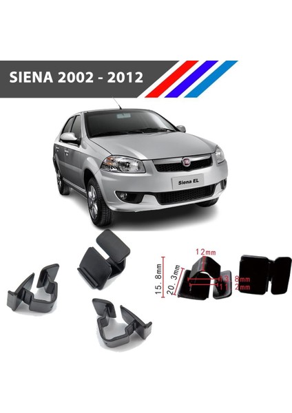 Nvr Fiat Siena Kaput Izalatör Klipsi 25 Adetli Paket 2002 - 2012