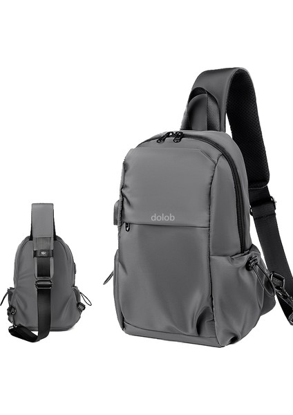 2023 Erkek Göğüs Çantası Moda Rahat Crossbody Çanta Açık Spor Seyahat Göğüs Çantası Iş Su Geçirmez Erkek Çantası (Yurt Dışından)