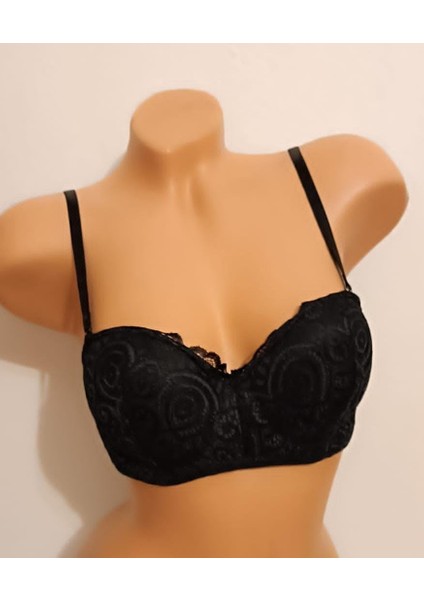 Straplez Bralet Sütyen Beden 85B Renk Siyah