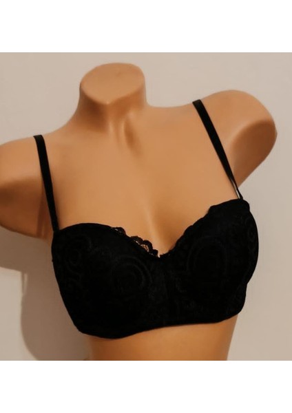 Straplez Bralet Sütyen Beden 85B Renk Siyah