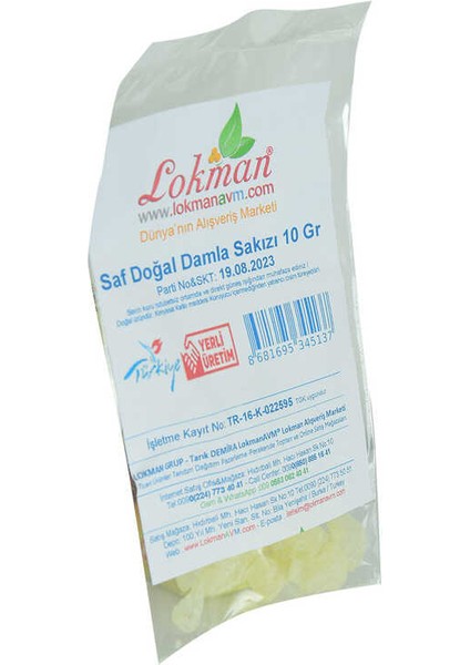 Damla Sakızı Saf Doğal 10 gr Paket Byr [byrtek]