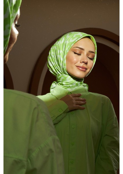 Colorday Mono Soft Eşarp Açık Yeşil 1152-06