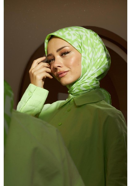 Colorday Mono Soft Eşarp Açık Yeşil 1152-06