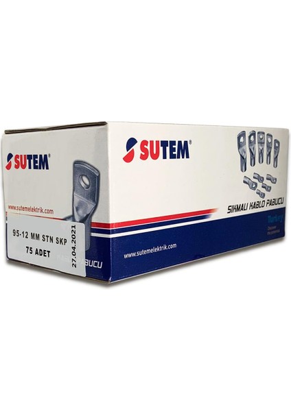 95MM (M12) Skp Bakır Kablo Pabucu ( 10 Adet )