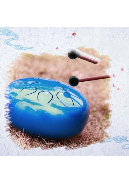 Mavi ile 6 Inç 8 Not Çelik Davul Vurmalı Çalgı Davul (Yurt Dışından) indirimleri