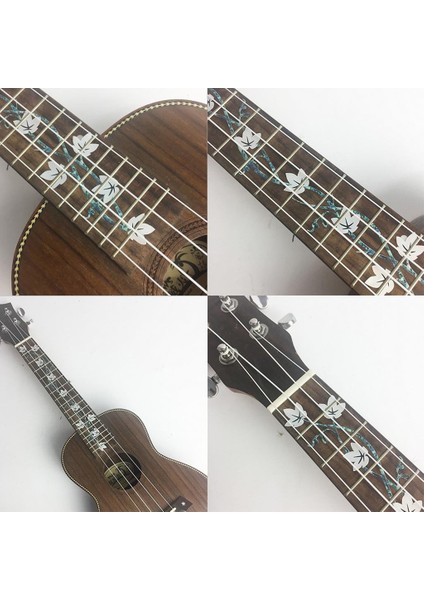 Ukulele Çıkartmaları Dekoratif Klavye Ahşap Gitar Çıkartma (Yurt Dışından)