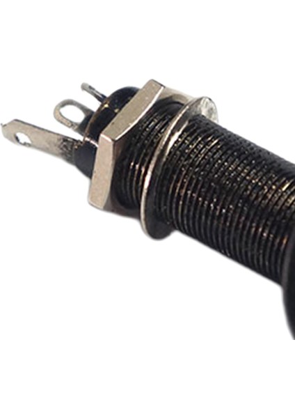 Elektro Gitar Pikap Fiş Soketleri Namlu Kullanım Parçaları Siyah (Yurt Dışından)