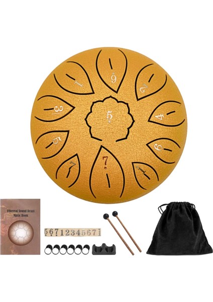 1 6 Inç Davul W/taşıma Çantası Nota I Yoga Meditasyon (Yurt Dışından)