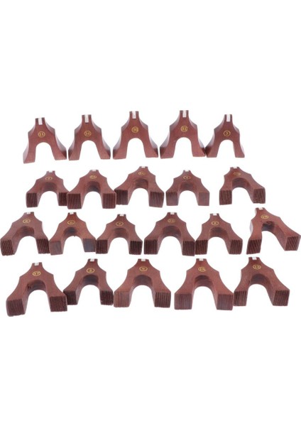 21 Parça Premium Ahşap Guzheng Köprüsü Kanun Gu Zheng Parçaları (Yurt Dışından)
