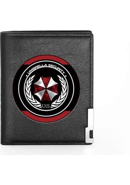 Yeni Şemsiye Güvenlik Tema Erkek Kadın Deri Cüzdan Cüzdan Cüzdanı Ince Kredi Kartı/kimlik Sahipleri Ekler Para Çantası Cep Kısa Çantalar (Yurt Dışından)
