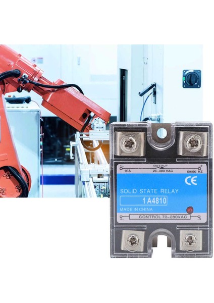 Röle Tek Fazlı Katı Hal 70-280VAC Giriş 24-480VAC Yük Ac-Ac Ssr Cnc Makineleri Için Elektrik Ekipmanları (Yurt Dışından)