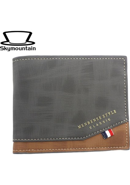 Skymountain Kredi Kartı Cüzdanı Buzlu Mat Erkek Cüzdan Bozuk Para Cüzdanı (Yurt Dışından)
