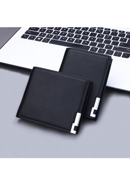 Pu Deri Cüzdanlar/basit Retro Iki Katlı Kese/günlük Katı Fermuarlı Çantalar/erkek Kısa Kartvizit Paketi (Yurt Dışından) fiyatları