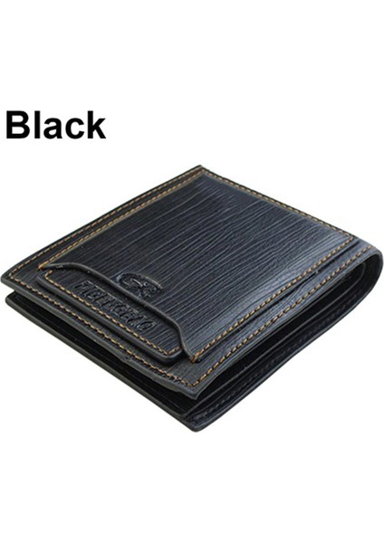 Microgood Erkek Klasik Suni Deri Bifold Cüzdan Para Kredi/kimlik Kartı Tutucu Ince Çanta (Yurt Dışından)
