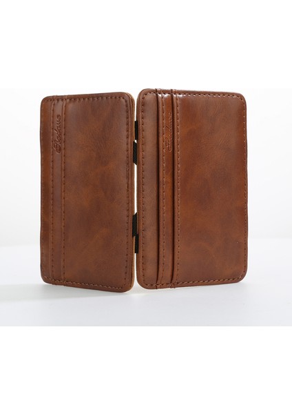 Bifold Cüzdan Büyük Kapasiteli Katlamalı Kart Yuvaları Kart Yuvaları Günlük Için Ince Sihirli Cüzdan (Yurt Dışından)