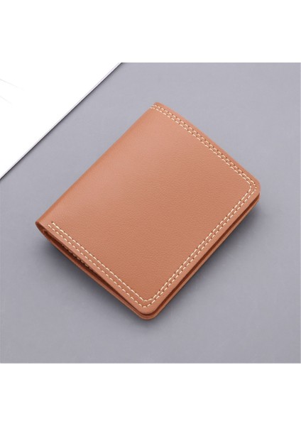 Moda Erkek Kart Sahibinin Kısa Cüzdan Ince Kimlik Kartı Tutucu Pu Deri Bozuk Para Cüzdanı Değişim Para Kesesi Günlük Saklama Çantası Küçük Cüzdan (Yurt Dışından) modelleri