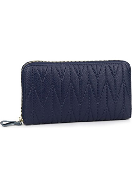 Kadınlar Için Rfıd Cüzdan Hakiki Deri Kadın Seyahat Çanta Fermuar Kadın Cüzdan 36 Kart Sahibinin (Kraliyet Mavisi) (Yurt Dışından) fırsatları