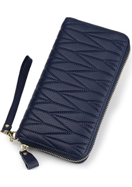 Kadınlar Için Rfıd Cüzdan Hakiki Deri Kadın Seyahat Çanta Fermuar Kadın Cüzdan 36 Kart Sahibinin (Kraliyet Mavisi) (Yurt Dışından) indirimleri