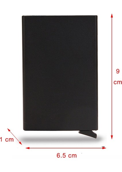 2022 Yeni Rfid Akıllı Cüzdan Kart Tutucu Metal Ince Ince Erkek Kadın Cüzdan Pop Up Minimalist Cüzdan Küçük Siyah Çanta Metal Vallet (Yurt Dışından) fırsatları