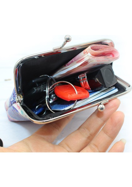 Kadın Fil Baskı Öpücük Kilit Küçük Sikke Çanta Debriyaj Çanta (Yurt Dışından) fırsatları