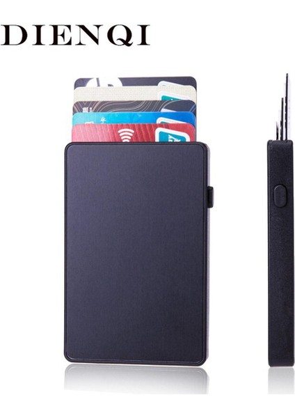 Dıenqı Anti Rfid Kart Tutucu Mini Cüzdan Ince Ince Cüzdan Erkekler Kadınlar Için Küçük Sihirli Cüzdan Erkek Akıllı Çanta 2021 Cüzdan Billetera (Yurt Dışından)