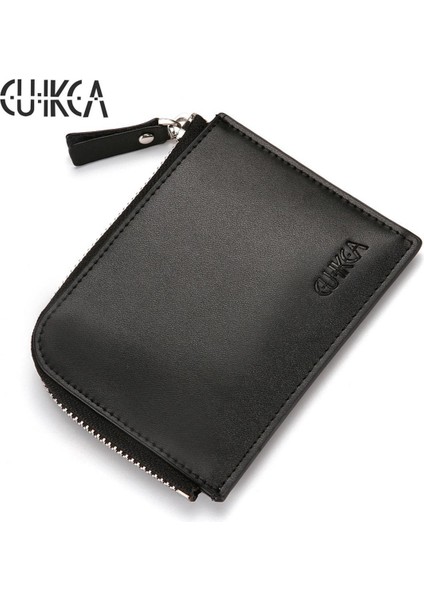 Cuıkca Unisex Kadın Erkek Fermuarlı Cüzdan Yarım Daire Tarzı Kadın Ince Deri Cüzdan Bozuk Para Cüzdanı Kımlık Kredi Kartı Sahipleri Kılıfları (Yurt Dışından)