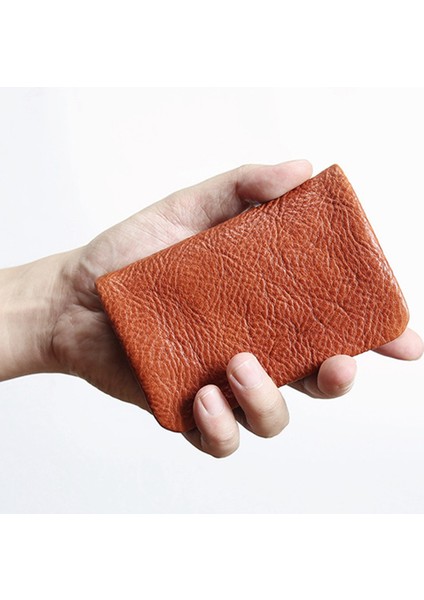 Deri Cüzdan Vintage El Yapımı Kısa Bifold Küçük Ince Cüzdan Çanta Kadın Fermuarlı Para Cebi (Yurt Dışından) indirimleri