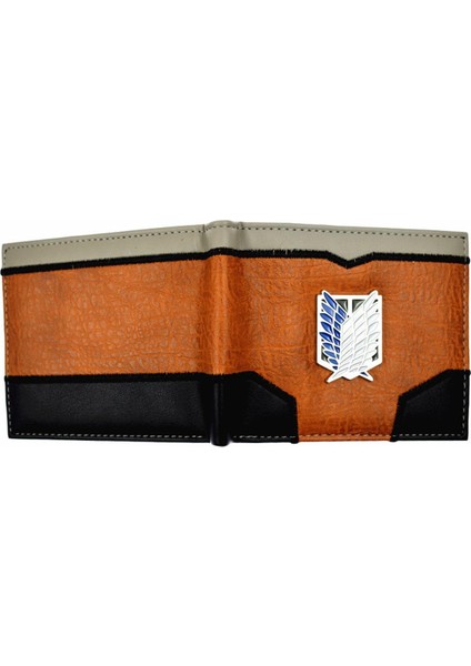 Havalı Tasarım Attack On Titan Cüzdan Fotoğraf Tutuculu Erkek Kısa Çanta (Yurt Dışından)