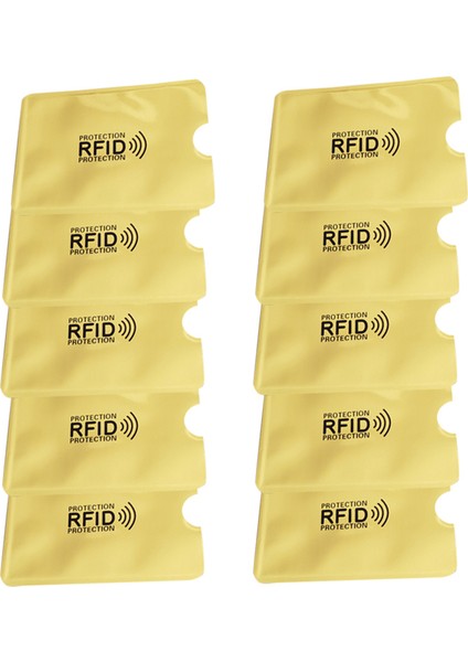 10 Adet Taşınabilir Anti-Manyetik Rfıd Kredi Bankası Kimlik Kartı Kol Koruyucu Kılıf (Yurt Dışından) fiyatları