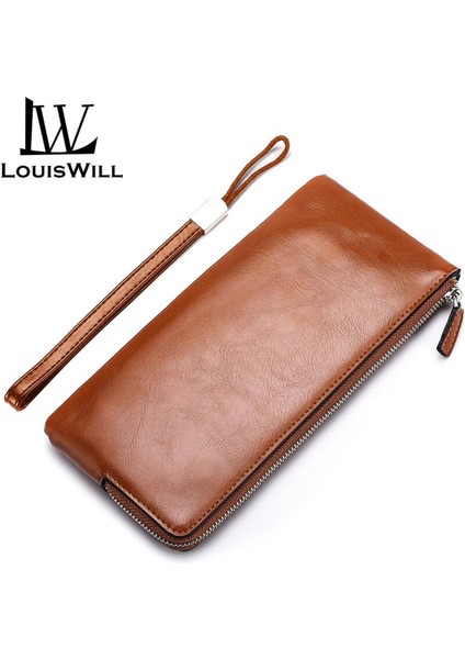 Louiswill Uzun Cüzdan Erkek Moda Cüzdanlarpu Deri Cüzdan Erkek Çantaları Fermuarlı El Çantaları Tek Katlı Kart Sahipleri Çantalar Çantalar Erkekler Için Para Cepleri (Yurt Dışından)