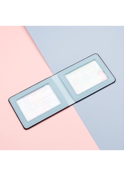 Ince Ikiye Katlanmış Kısa Kadın Erkek Cüzdan Düz Renk Çanta Kart Yuvaları Pu Deri Iş Kimlik Kartı Tutucu Bozuk Para Cüzdanı Billetera Hombre (Yurt Dışından) indirimleri