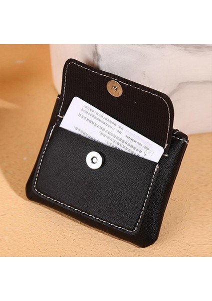 Kadın Cüzdan Kısa Fermuar Bozuk Para Cüzdanı Moda Cüzdan Kadın Erkek Kart Sahibinin Küçük Para Çantası Kadın Mini Debriyaj Cüzdan Kılıf (Yurt Dışından)