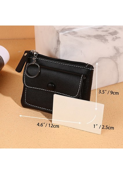 Kadın Cüzdan Kısa Fermuar Bozuk Para Cüzdanı Moda Cüzdan Kadın Erkek Kart Sahibinin Küçük Para Çantası Kadın Mini Debriyaj Cüzdan Kılıf (Yurt Dışından) fırsatları