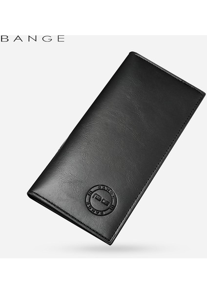 Bange Yeni Erkek Cüzdan Kore Pu Cüzdan Çanta Basit Moda Bilet Klipsi Çoklu Kart Yuvası Uzun Cüzdan (Yurt Dışından) indirimleri