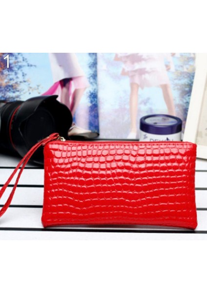 Kadın Moda Suni Deri Çanta Mini Çanta Nakit Para Depolama Uzun Cüzdan (Yurt Dışından)