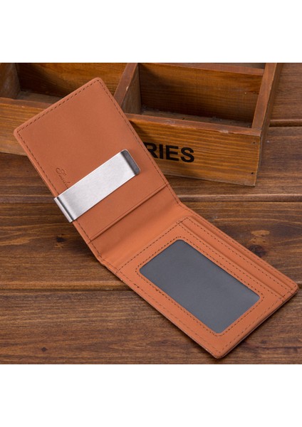 Erkek Pu Deri Kısa Cüzdan Para Nakit Çanta Billfold Cep Kredi Kartı Tutucu Kapak Yepyeni ve Kaliteli (Yurt Dışından)