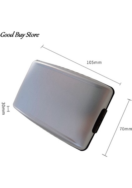 Iş Çantaları Güvenli Güvenli Rfid Kartlıklı Cüzdan Erkek Kadın Alüminyum Alaşımlı Çanta Kredi Bankası Metal Koruyucu Kapak Bozuk Para Cüzdanı (Yurt Dışından) indirimleri