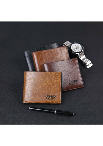 Erkek Deri Hakiki Bifold Kredi Kimlik Kartı Tutucu Ince Cüzdan Billfold Çanta (Yurt Dışından) fırsatları