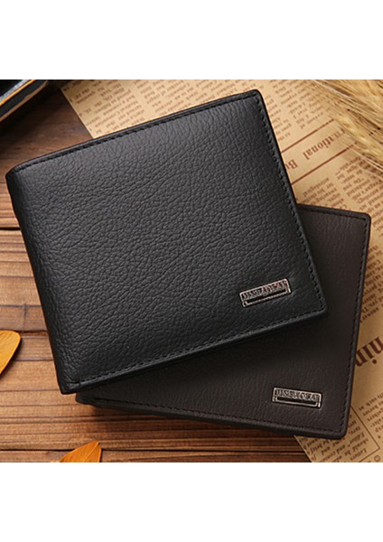 Microgood Iş Adamları Çok Yuvalı Suni Deri Bifold Kısa Cüzdan Kart Nakit Tutucu Çanta (Yurt Dışından)