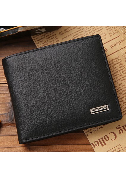 Microgood Iş Adamları Çok Yuvalı Suni Deri Bifold Kısa Cüzdan Kart Nakit Tutucu Çanta (Yurt Dışından)